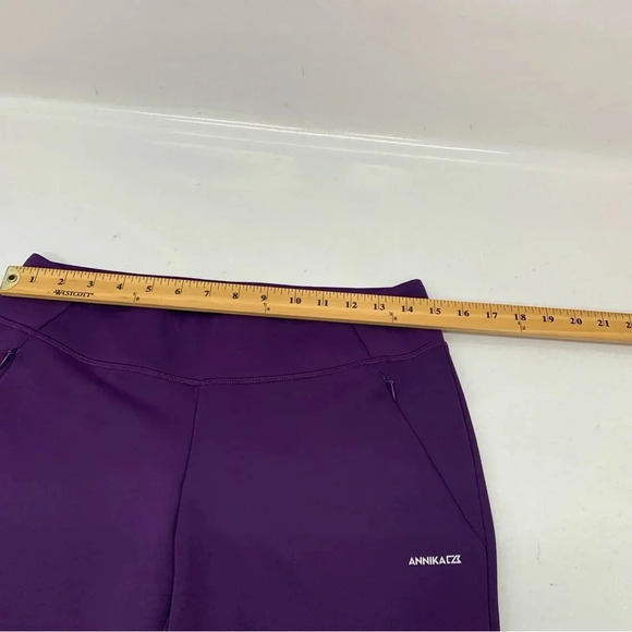 Annika CB Pants Woman Small Purple Dry Tech UPF 50 Pull On Pockets Golf Travel - Picture 14 of 14
